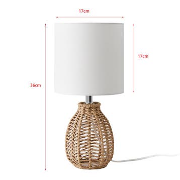 lux.pro Tafellamp Alfreton bureaulamp 36 cm E14 beige chroom, Verzenden, Nieuw