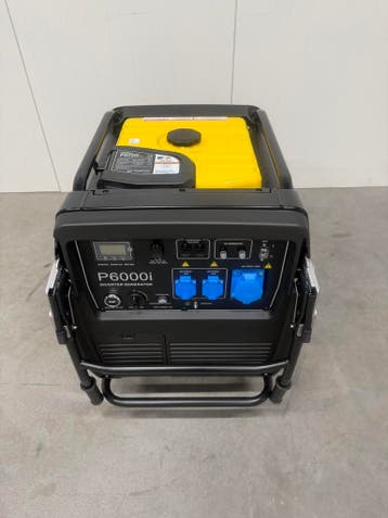 Atlas Copco P6000i benzine inverter generator 6kVA 6kW Actie, Nieuw, 5 tot 10 kVA, Benzine, Geluidgedempt
