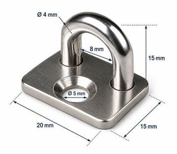 Oogplaat 4mm roestvaststaal 304, Verzenden, Nieuw