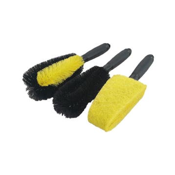 3 delig set velgenborstels, Verzenden