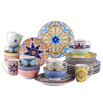 Klassiek Porseleinen Serviesset - Servies in Oosterse Stijl, Huis en Inrichting, Keuken | Servies, Verzenden, Nieuw, Overige stijlen