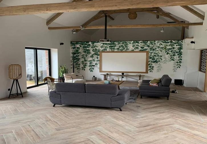 OUTLET houtlook Tegel deal - 15x90 Beige 116m² totaal €1500, Doe-het-zelf en Verbouw, Tegels, 40 tot 60 cm, 60 cm of meer, 10 m² of meer