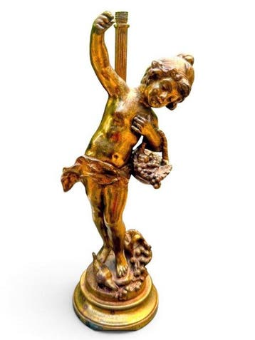 afterAuguste Moreau (1834-1917) - Bureaulamp - Brons -