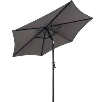 Parasol Fiji Antraciet Ø200cm UV-bescherming 80+ met Zwenge, Verzenden, Nieuw