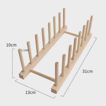 Praktische Bamboe Bordenhouder & Afdruiprek - Houten Keuken, Verzenden, Nieuw