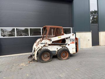 Veiling: Schranklader Bobcat S150 Diesel 34.3kW 2004, Ophalen, Wiellader of Shovel