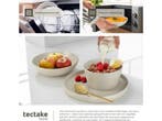 tectake® Serviesset Una - 24-delig - Aardewerk - 6 Persoons, Verzenden, Nieuw