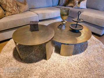 Salon tafel goud (2-delige set mogelijk), Huis en Inrichting, Tafels | Salontafels, Nieuw