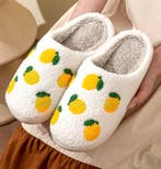 Limoen Pantoffels | Pluche Gevoerd | Maat 36 tot 45 | Lemon, Kleding | Dames, Verzenden, Nieuw, Pantoffels of Sloffen