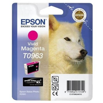Epson T0963 inktcartridge vivid magenta (origineel), Computers en Software, Verzenden, Nieuw, Cartridge, Epson