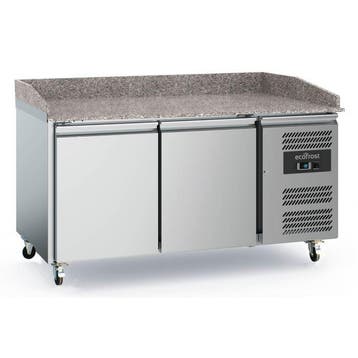 Ecofrost Pizzawerkbank | 390L | 2 Deuren | Geforceerd | Wiel, Ophalen of Verzenden, Nieuw