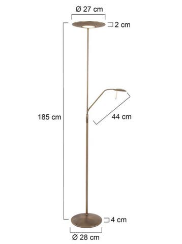 Steinhauer vloerlamp Zodiac LED 7972BR 2de Kansje, Ophalen, Overige materialen, Nieuw, Klassiek
