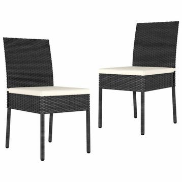 Tuinstoelen Zwart | Tweedekansje | OP=OP, Tuin en Terras, Ophalen of Verzenden, Zo goed als nieuw, Wicker