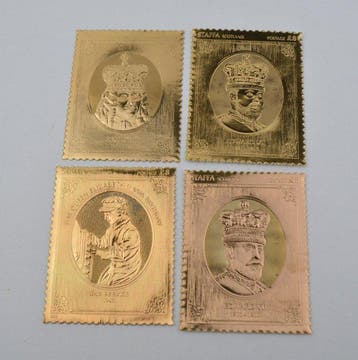 Schotland. Medal George II, Edward VII, War Service - 4 x