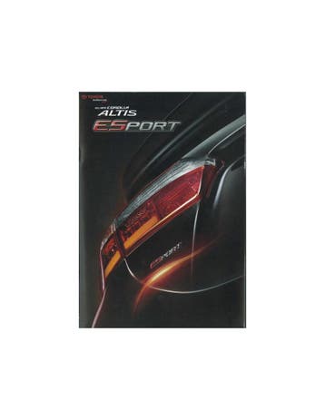 2014 TOYOTA COROLLA ALTIS ECOSPORT BROCHURE THAIS, Nieuw, Toyota, Author