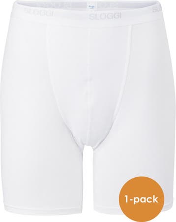 sloggi - Maat L men Basic Heren Boxershort lange pijp - Wit, Verzenden