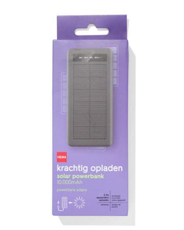 HEMA Solar powerbank 10.000mAh, Verzenden, Nieuw