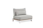 Suns Evora eenzitter wit frame/teak met soft grey, Ophalen of Verzenden, Nieuw