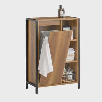 SoBuy BZR65-PF Wasgoedkast met Uitklapbare Waszakken - Badka, Verzenden, Nieuw