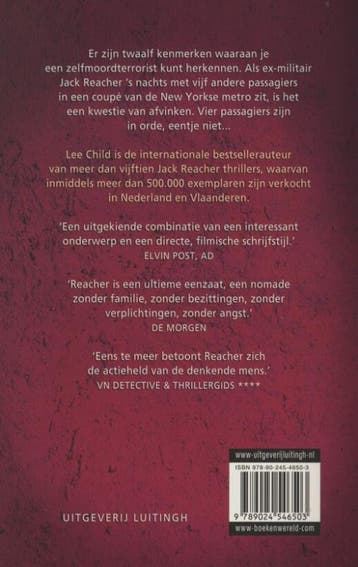 Sluipschutter / Jack Reacher / 13 9789024546503 Lee Child, Boeken, Verzenden, Gelezen, Lee Child