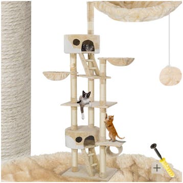 Krabpaal Hansi 260cm - beige / wit, Dieren en Toebehoren, Verzenden, Nieuw