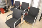 4x zwarte vergaderstoel, Nieuw in verpakking