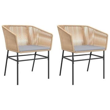 Buitenstoelen kunststof vlechtwerk - 52% Korting - Retour, Tuin en Terras, Tuinstoelen, Ophalen of Verzenden, Zo goed als nieuw