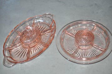 Val Saint Lambert - Schaal (2) - Luxval - persglas -