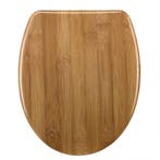 Toiletzitting Bamboe-look met soft close mechanisme, Verzenden, Nieuw