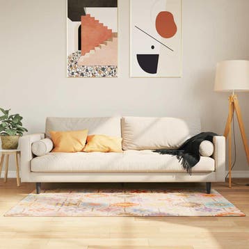 vidaXL Vloerkleed wasbaar 80x150 cm meerkleurig, Verzenden, Nieuw