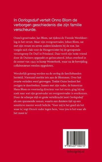 Oorlogsduif 9789403150215 Onno Blom, Verzenden, Zo goed als nieuw, Onno Blom