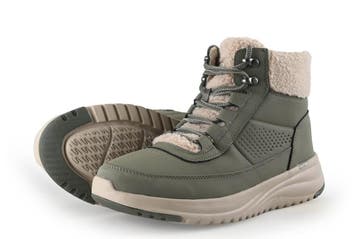 Skechers Snowboots in maat 40 Groen, Kleding | Dames, Schoenen, Skechers, Verzenden, Snowboots, Zo goed als nieuw