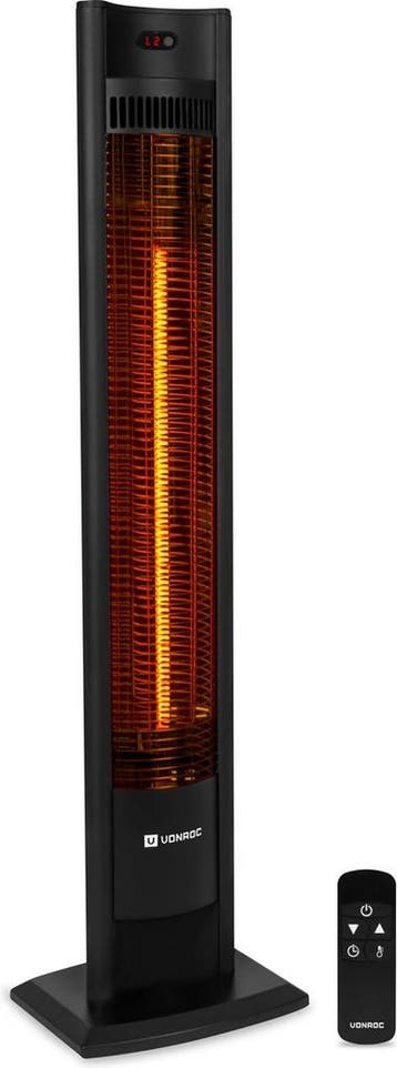 2dekans | VONROC Terrasverwarmer – 2 Warmtestanden – 2000 W, Ophalen of Verzenden, Zo goed als nieuw