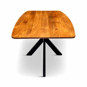 Eettafel Deens Ovaal Elise 260x100cm Mango Honey brown, Ophalen of Verzenden, Nieuw