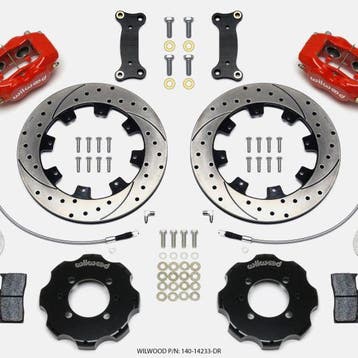 Wilwood Forged Dynalite Front Hat Kit 12.19in Drilled Red, Ophalen of Verzenden, Nieuw