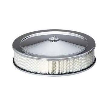 luchtfilter 14 inch chroom blanco, Ophalen of Verzenden, Nieuw