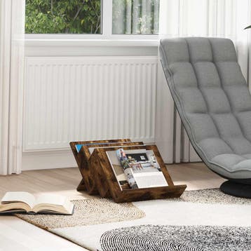 vidaXL Tijdschrift Rek Gerookt eiken 53 x 40 x 28,5 cm, Verzenden, Nieuw