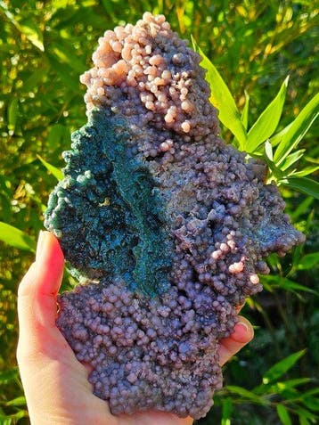 Chalcedoon botryoïdaal Bothryodaal Kristal - Hoogte: 210 mm