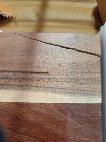 Rustieke acacia plank, natuurlijke look - Retoerdeal, Ophalen of Verzenden, Gebruikt
