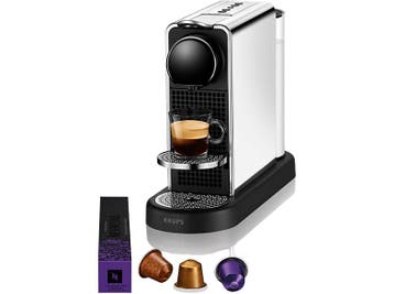 Krups -  Nespresso - Citiz  Capsulemachine Zilver, Verzenden, Nieuw, 1 kopje, Koffiepads en cups