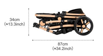 3-in-1 Baby Kinderwagen met Hoge Zit en Reiswieg, Kinderen en Baby's, Kinderwagens en Combinaties, Verzenden, Nieuw