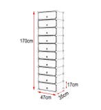 Modulaire Schoenenkast met 10 Vakken – Kunststof Opbergrek, Verzenden, Nieuw