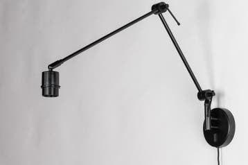 Rietveld Wandlampen - Zwart - Metaal, Huis en Inrichting, Lampen | Hanglampen, Verzenden, Nieuw