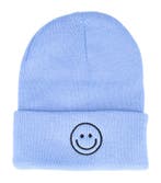 Beanie Muts - Smiley - Unisex - Blauw, Kleding | Dames, Hoeden en Petten, Nieuw