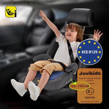 Zitverhoger isofix - Stoelverhoger auto - 6-12 jaar - Blauw, Kinderen en Baby's, Autostoeltjes, Verzenden, Zo goed als nieuw