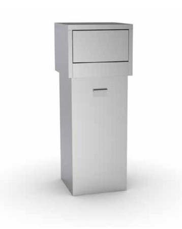 RVS Afvalbak | 80 Liter | Met Klapdeksel, Verzenden, Nieuw in verpakking