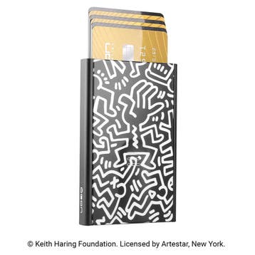 Ogon Designs Slider Pasjeshouder RFID Keith Haring Zwart-Wit, Sieraden, Tassen en Uiterlijk, Verzenden, Nieuw, Overige merken