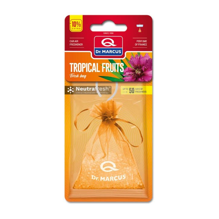 Dr. Marcus Tropical Fruits Fresh bag luchtverfrisser met, Auto diversen, Auto-accessoires, Ophalen of Verzenden