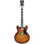 DAngelico Premier Mini DC Dark Iced Tea Burst Stopbar, Muziek en Instrumenten, Snaarinstrumenten | Gitaren | Elektrisch, Verzenden