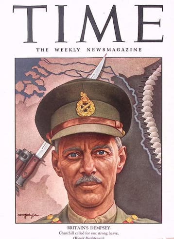 Cover Time Magazine1945 met Miles Dempsey (lijst optie), Verzamelen, Verzenden